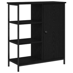 vidaXL Bufet Czarny Dąb 70 x 30 x 80 cm
