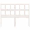 vidaXL Wezgłowie łóżka, białe, 205,5x4x100 cm, lite drewno sosnowe