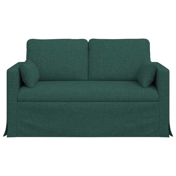 vidaXL Sofa 120cm Ciemna zieleń Metal