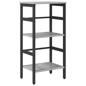 vidaXL P&oacute;łka na książki 2 poziomy 40 x 29,5 x 81 cm Szary Sonoma