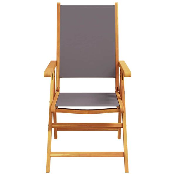 vidaXL 7-cz. zestaw mebli ogrodowych, antracytowy, tkanina i drewno