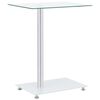 vidaXL Stolik w kształcie U 45x30x58 cm, przezroczyste hartowane szkło
