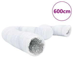 vidaXL Przewód wentylacyjny, aluminium i PVC, 6 m, Ø10 cm