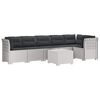 vidaXL Sofa Ogrodowa 6-osobowa z Poduszkami w Wyglądzie Rattanu PP