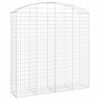 vidaXL Łukowaty kosz gabionowy 200x50x200/220 cm, galwanizowane żelazo