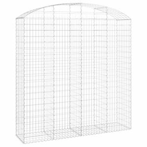vidaXL Łukowaty kosz gabionowy 200x50x200/220 cm, galwanizowane żelazo