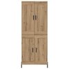 vidaXL Highboard 2 pcs Dąb rzemieślniczy Materiał drewnopochodny