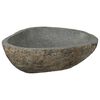 vidaXL Basin z rzeczonego kamienia Jasnoszary 52 x 40 x 15 cm