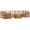 vidaXL Zestawy sof 8 pcs Naturalny Lite Drewno Akacji