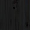 vidaXL Łóżko dzienne, czarne, 80x200 cm, lite drewno sosnowe