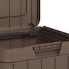 vidaXL Zewnętrzny kosz na śmieci, brązowy, 38x38x65 cm, PP