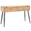 vidaXL Stolik konsola, lite drewno jodłowe, 115 x 40,5 x 76 cm