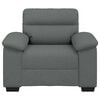 vidaXL Sofa Fotel Ciemnoszary 100x81x84 cm Tkanina