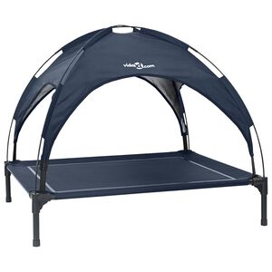 vidaXL Legowisko dla psa 104 x 86 x 84,5 cm Stal Granatowy