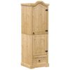 vidaXL Szafa Corona, 55x52x170 cm, lite drewno sosnowe