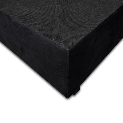 Rama łóżka, czarna (90 x 200 cm)