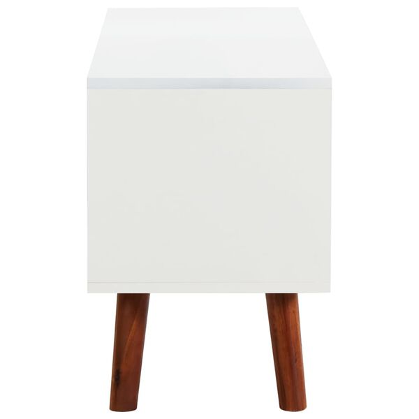 vidaXL Szafka pod TV, 110x35x50 cm, lite drewno akacjowe i MDF