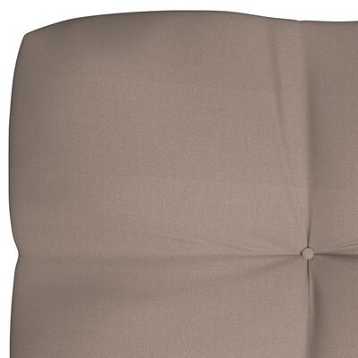 vidaXL Poduszka na sofę z palet, taupe, 120x40x10 cm