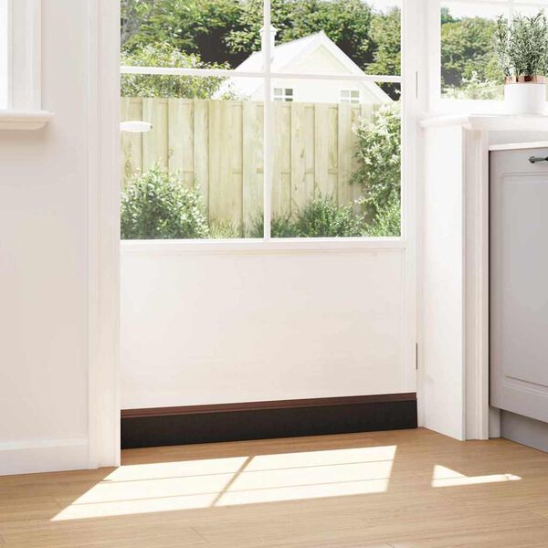 vidaXL Szczotki uszczelniające do drzwi samoprzylepne 6 pcs Brązowy