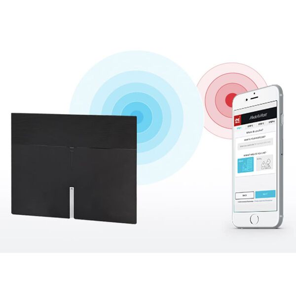 One For All Wewnętrzna antena telewizyjna, 30x25,3x1,86 cm, czarna