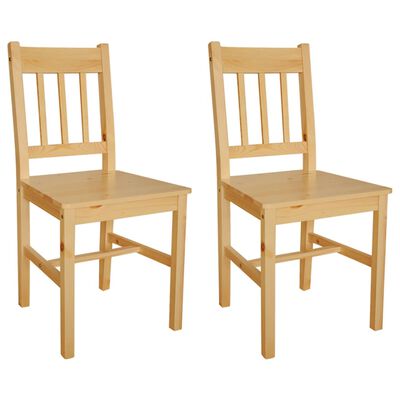 vidaXL Krzesła stołowe, 2 szt., drewno sosnowe