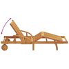 vidaXL Leżak 2 pcs Ciemnoszary 200 x 67 x 84cm Lite drewno akacjowe