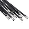 vidaXL Związywacz kablowy 12 szt. 4,6 x 350 mm Czarny