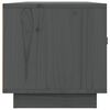 vidaXL Szafka pod TV, szara, 80x34x35 cm, lite drewno sosnowe