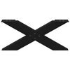 vidaXL Nogi do stolika kawowego w kształcie litery X 2 szt. Czarne 70x(30-31) cm Stal