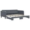 vidaXL Sofa rozsuwana, ciemnoszara, 100x200 cm, aksamit