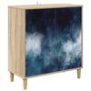 vidaXL Bufet RAALTE Sonoma 69 x 33 x 75 cm Drewno inżynieryjne