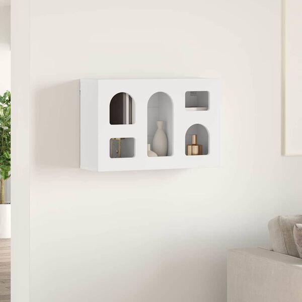 vidaXL Szafka wisząca Biały 60 x 20 x 40 cm Materiał drewnopochodny