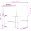 vidaXL Tapicerowane wezgłowie Jasnoszary 120 cm Lite drewno sosnowe