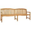 vidaXL Ręcznie rzeźbiona ławka r&oacute;żana 228 x 61 x 94,5 cm naturalny