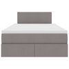 vidaXL Ł&oacute;żko z miejscem na przechowywanie i materacem Ciemnoszary