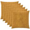 vidaXL Poszewka na poduszkę 6 pcs HEERLEN ż&oacute;łty 60 x 60 cm