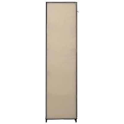 vidaXL Składane szafy, 2 szt., kremowe, 110 x 45 x 175 cm, tkanina