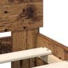vidaXL Ramka ł&oacute;żka Stare drewno 75 x 190 cm Materiał drewnopochodny