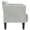 vidaXL Sofa dwuosobowa Jasnoszara 111 cm Aksamit
