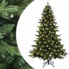 vidaXL Sztuczna choinka z zawiasami 120 cm 150 LED Ciepła biel