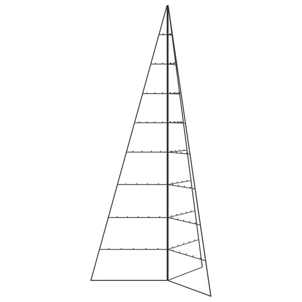 vidaXL Metalowa choinka świąteczna, do dekoracji, czarna, 210 cm