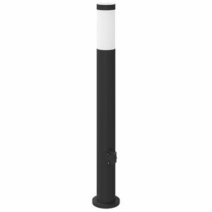 vidaXL Słupek oświetleniowy z gniazdem 80 cm, stal nierdzewna IP44