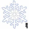 vidaXL Śnieżynka na Boże Narodzenie Niebieski 55,5 x 55,5 x 0,75cm PVC