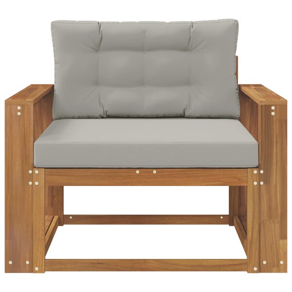 vidaXL Środkowa sofa ogrodowa Lite Drewno Akacji Naturalny