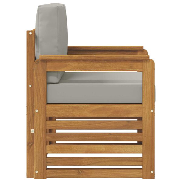 vidaXL Zestaw sof na zewnątrz z poduszką Naturalny 71 x 63 x 73 cm