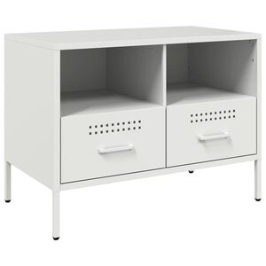 vidaXL Szafka pod telewizor, biała, 68x39x50,5 cm, stalowa