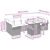 vidaXL Zestaw Sof na Ogr&oacute;d z poduszką 8 pcs Beżowy Polirattan