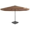 vidaXL Parasol ogrodowy z przenośną podstawą, taupe