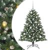 vidaXL Sztuczna choinka Zielony 120 cm PVC, plastik i stal