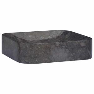 vidaXL Umywalka, czarna, 40x40x10 cm, marmurowa